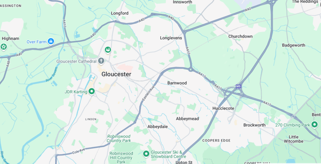 our areas for prestige tree care gloucester